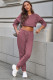 Cropped Sweatshirt And Joggers Two Pieces Sports Wear