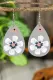 Daisy Floral Graphic Drop Earrings