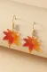 Maple Leaf Hook Earrings