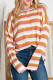Stripe Long Sleeve Knitted Sweater