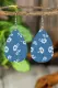 Floral Graphic Drop Earrings