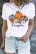 Pumpkin Round Neck Shift Casual T-Shirts