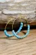 Boho Turquoise Beaded Earrings