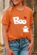 Halloween Ghost BOO Round Neck Shift Casual T-Shirts