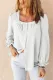 Flounce Sleeve Square Neck Button-Up Shirt