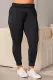 Plus Size High Waist Pocketed Skinny Pants