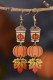 Fall Halloween Thanksgiving Pumpkin Maple Leaf Coffee Mug Earrings