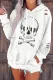 Skull Ripped Hooded Shift Casual Hoodie