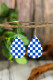 Checherboard Plaid Drop Earrings
