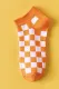 Orange Plaid Socks