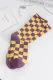 Purple Plaid Socks