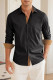 Solid Colorblock Shirtcolla Casual Men Shirts