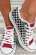Houndstooth American Football Flats Canvas Shoes