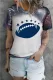 American Football Star Graphic Round Neck Shift Western T-Shirts