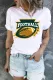 American Football Graphic Round Neck Casual T-Shirts