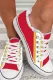 Stripe Graphic Daily Flat Canvas Shoes