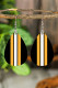 Stripe Graphic Drop Earrings