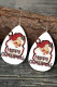 Merry Christmas Santa Claus Hook Earrings