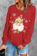 Christmas Santa Claus Round Neck Shift Casual sweatshirt