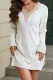 Solid Lace Shift Casual Sweater Dresses