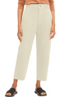 Beige Everlane Women's White and Cream Trousers