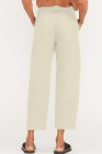 Beige Everlane Women's White and Cream Trousers