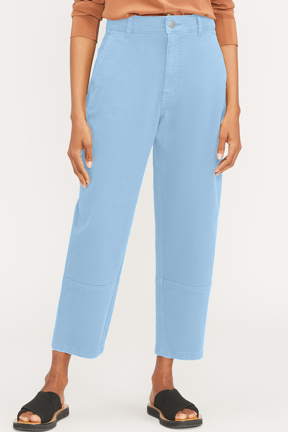 Beau Blue Everlane Women's White and Cream Trousers