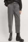 Dark Grey Everlane Women's White and Cream Trousers