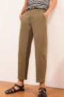 Light French Beige Everlane Women's White and Cream Trousers