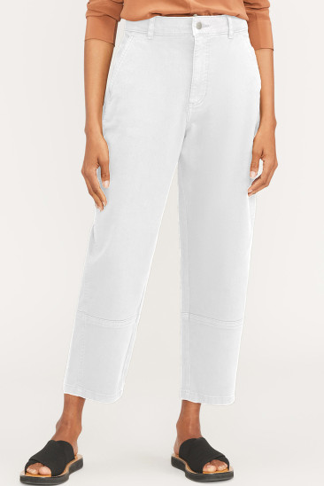 Everlane Women's White and Cream Trousers LC7713146-P1
