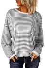 Gray Stripe top
