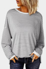 Gray Stripe top