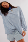 Sky Blue Stripe top