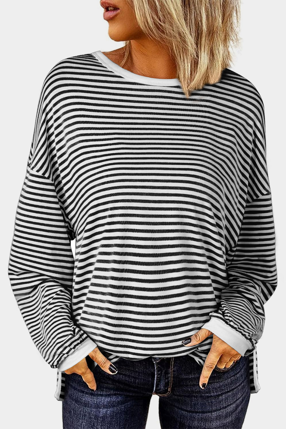 Black Stripe top