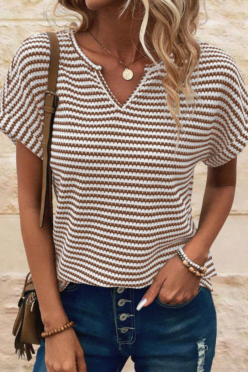 Brown Stripe T-shirt