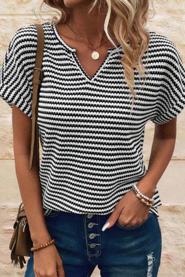 White Stripe T-shirt LC25226501-P119
