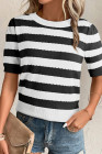 Black Stripe sweater tops