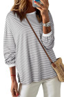 Gray Stripe top