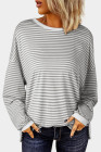 Gray Stripe top