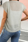 Gray sweater cardigan vest