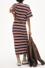 Navy Stripe skirt sets