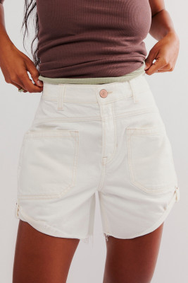 White women's denim shorts LC7831791-P1