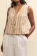 Beige Stripe vest