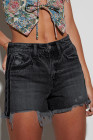 EVALESS Women's Spring and Summer Denim Shorts with Pockets Ladies Pants