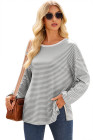 Gray Stripe top