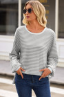 Gray Stripe top