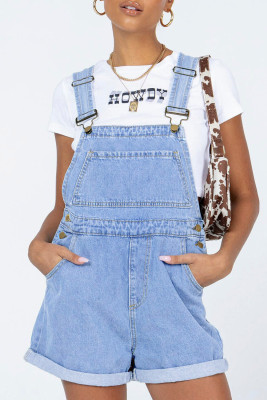 Iceland Blue Women's denim overalls LC784831-P104