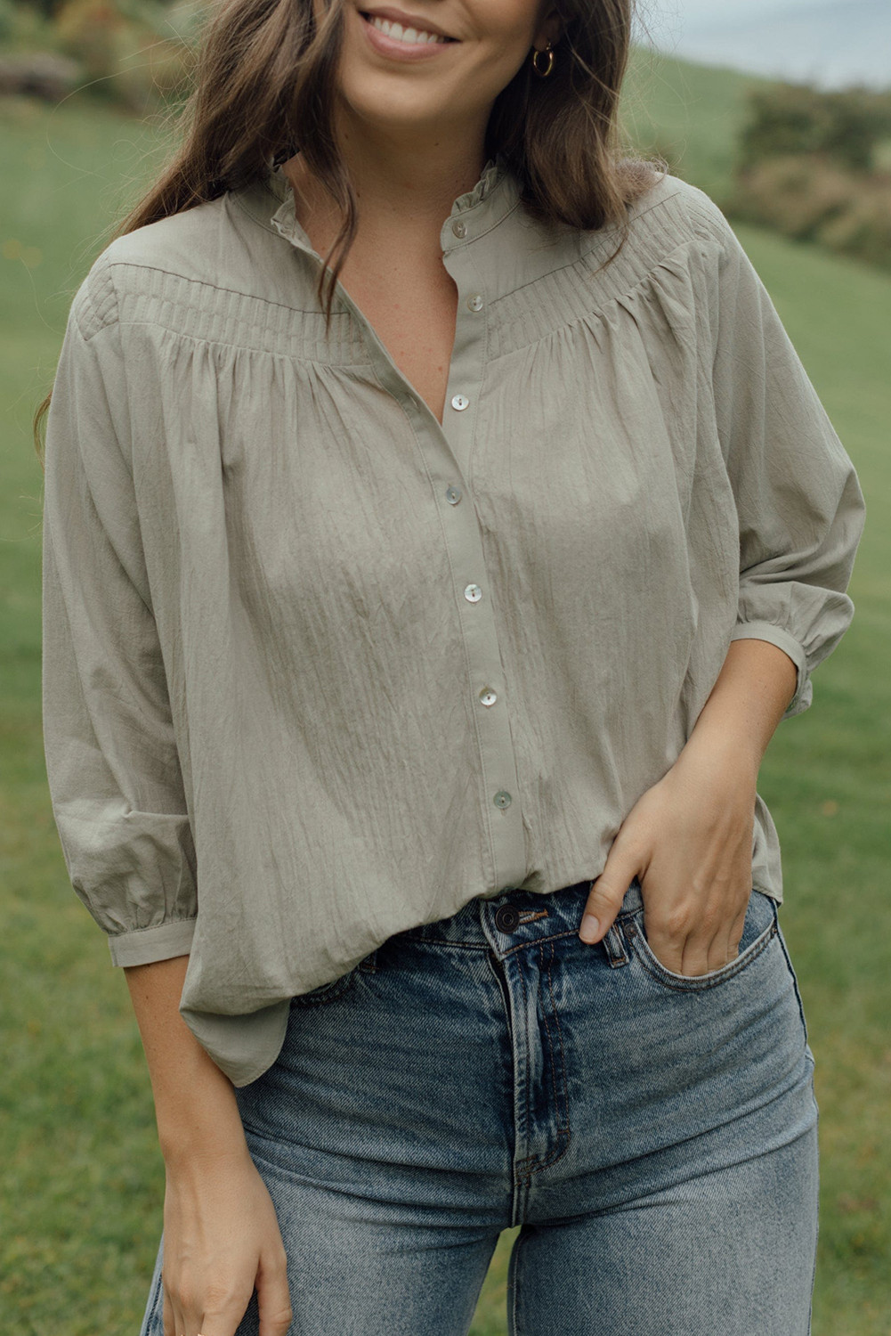 Light Grey Women-Blouses