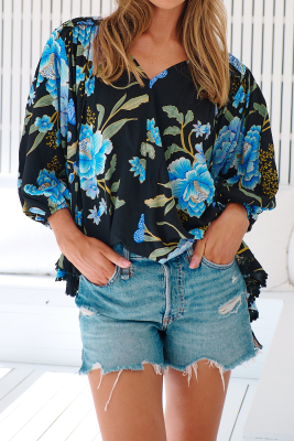 Black Blouse LC25130626-P220