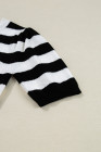 Black Stripe sweater tops